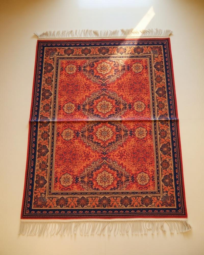 Hand-Knotted Silk Carpet